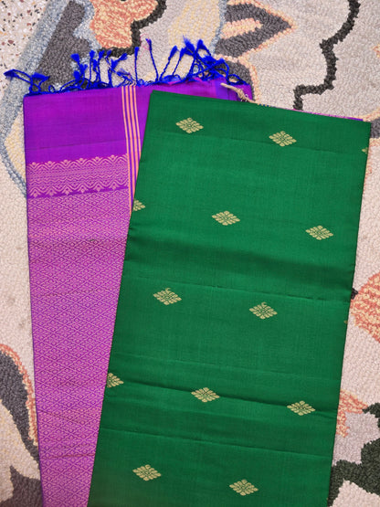 Green Pure Soft Silk Saree