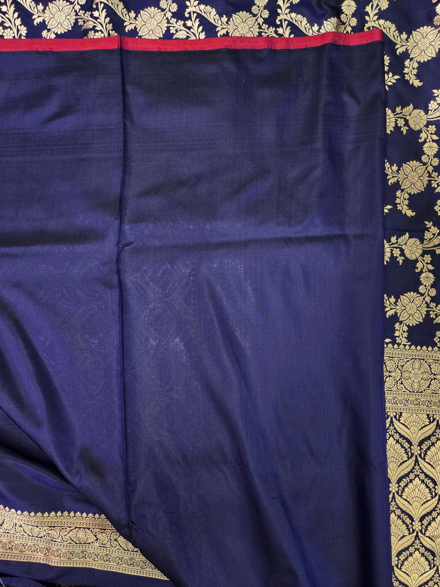 Blue Banarasi Handloom Silk Saree