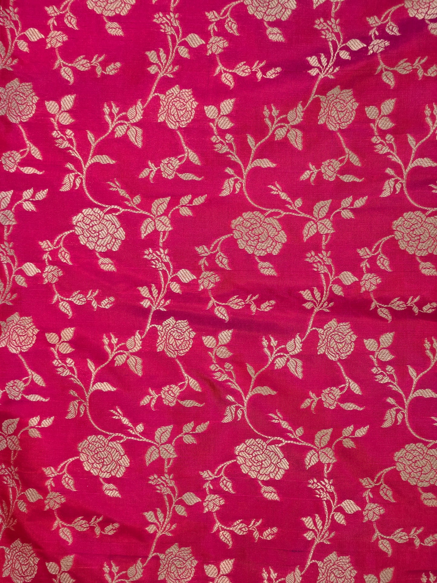 Pink Banarasi Handloom Silk Saree