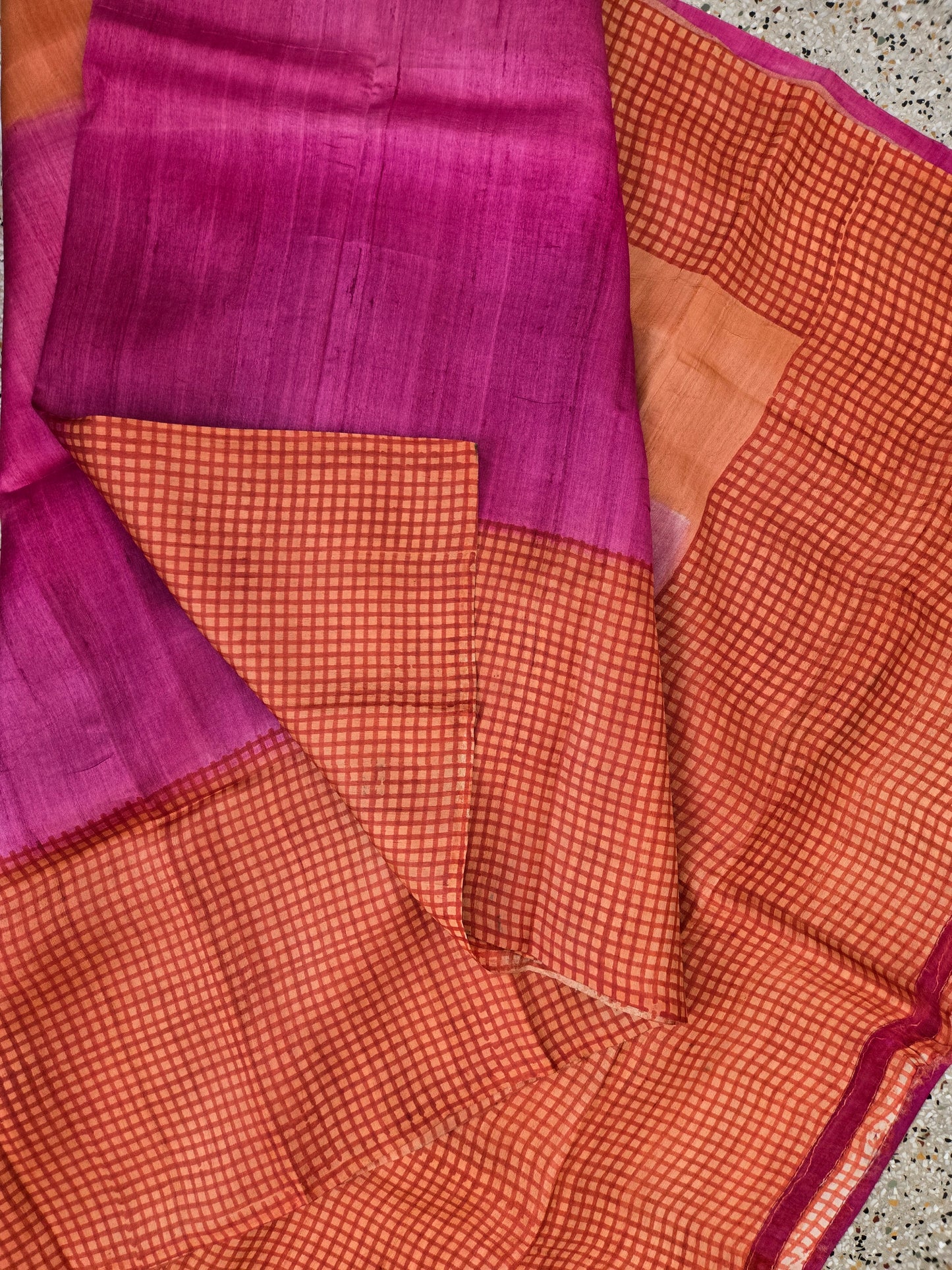 Multicolour Pure Silk Saree