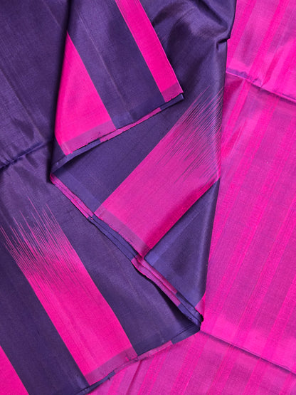 Purple Pure Soft Silk Saree