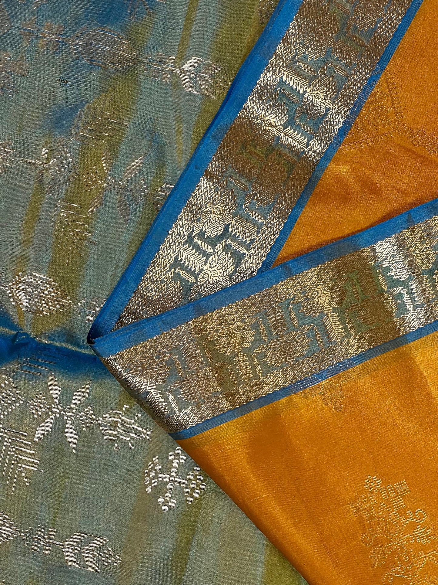 Yellow Pure Soft Silk Saree