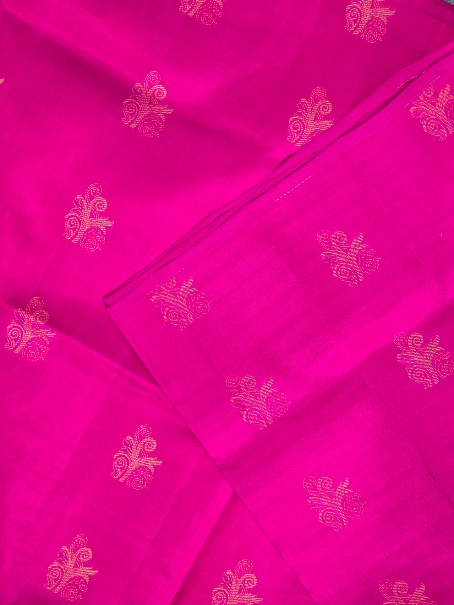 Purple Pure Soft Silk Saree