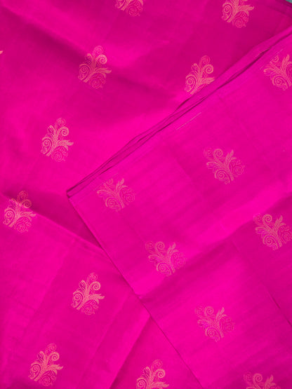 Purple Pure Soft Silk Saree