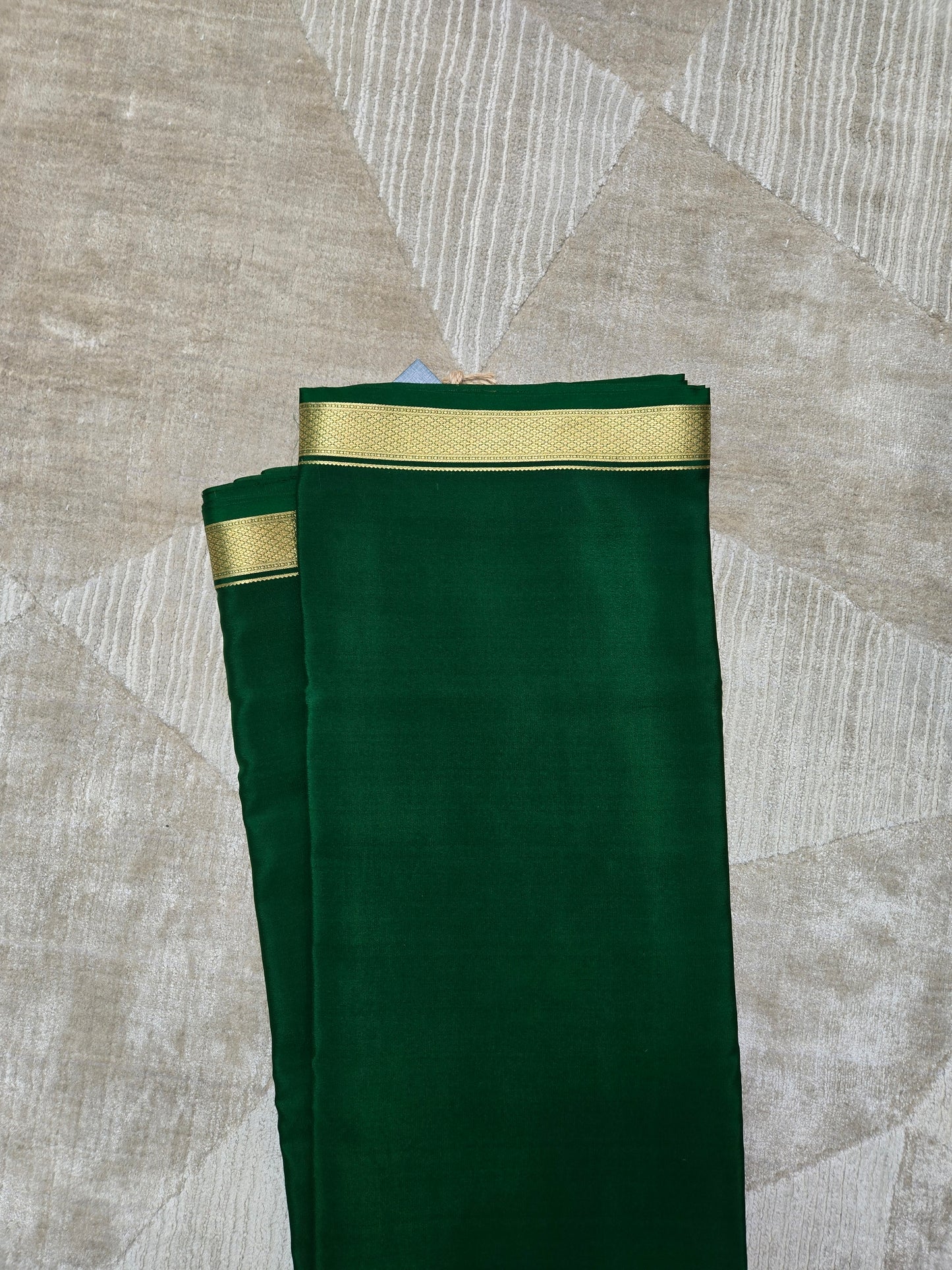 Green Mysore Crepe Silk Saree