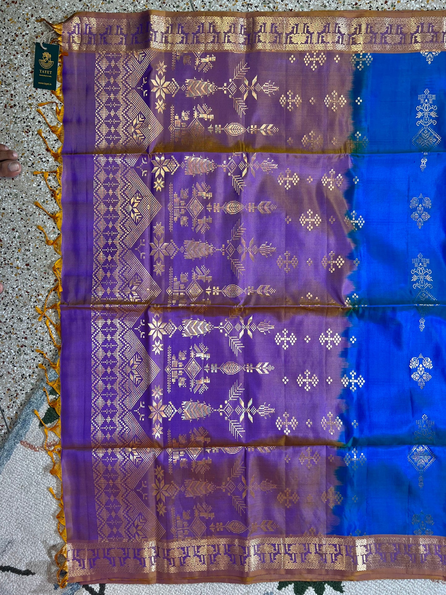 Blue Pure Soft Silk Saree