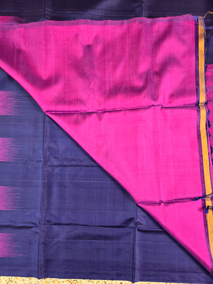 Purple Pure Soft Silk Saree