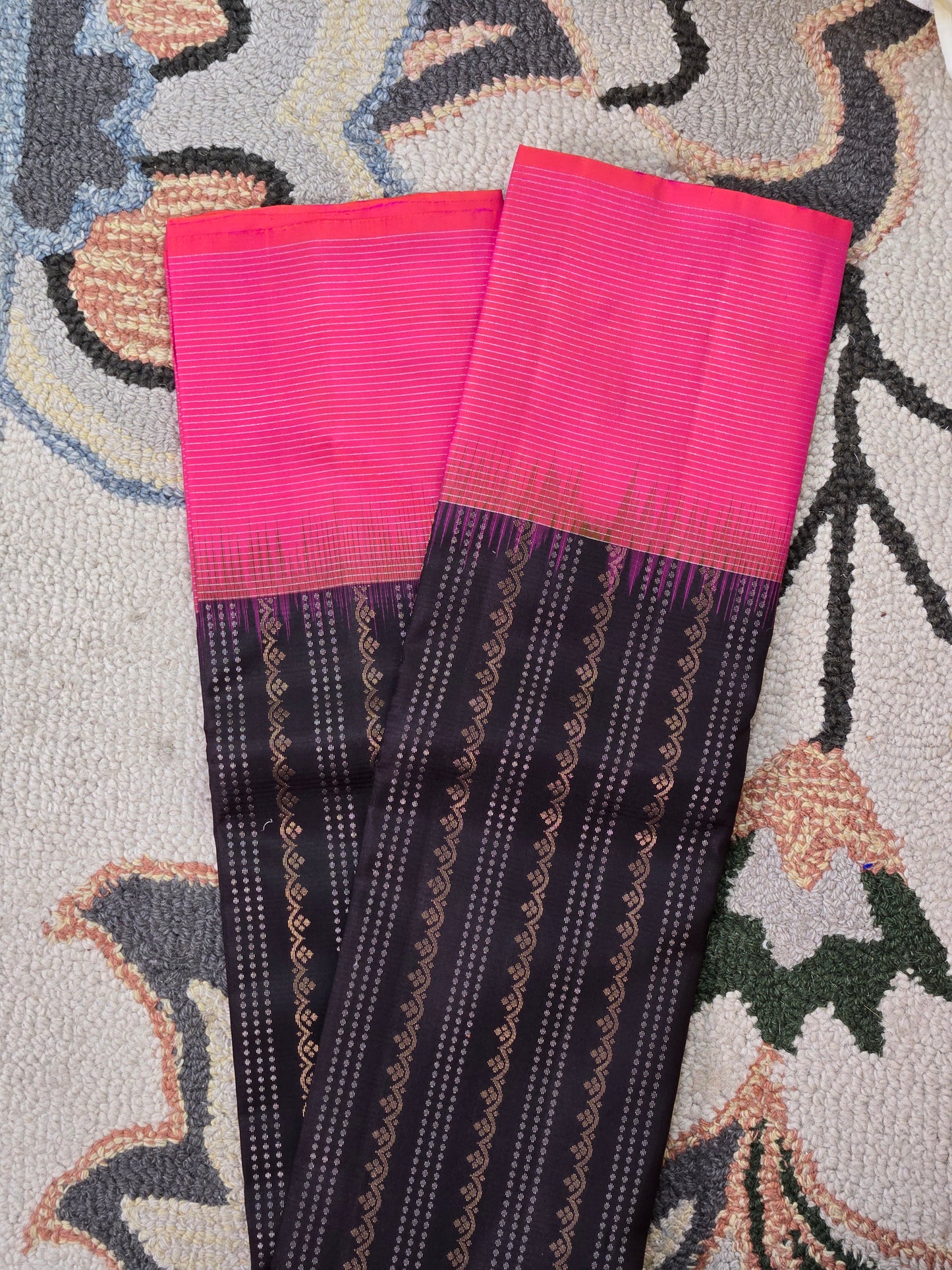 Black Pure Soft Silk Saree