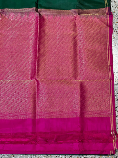 Green Pure Soft Silk Saree