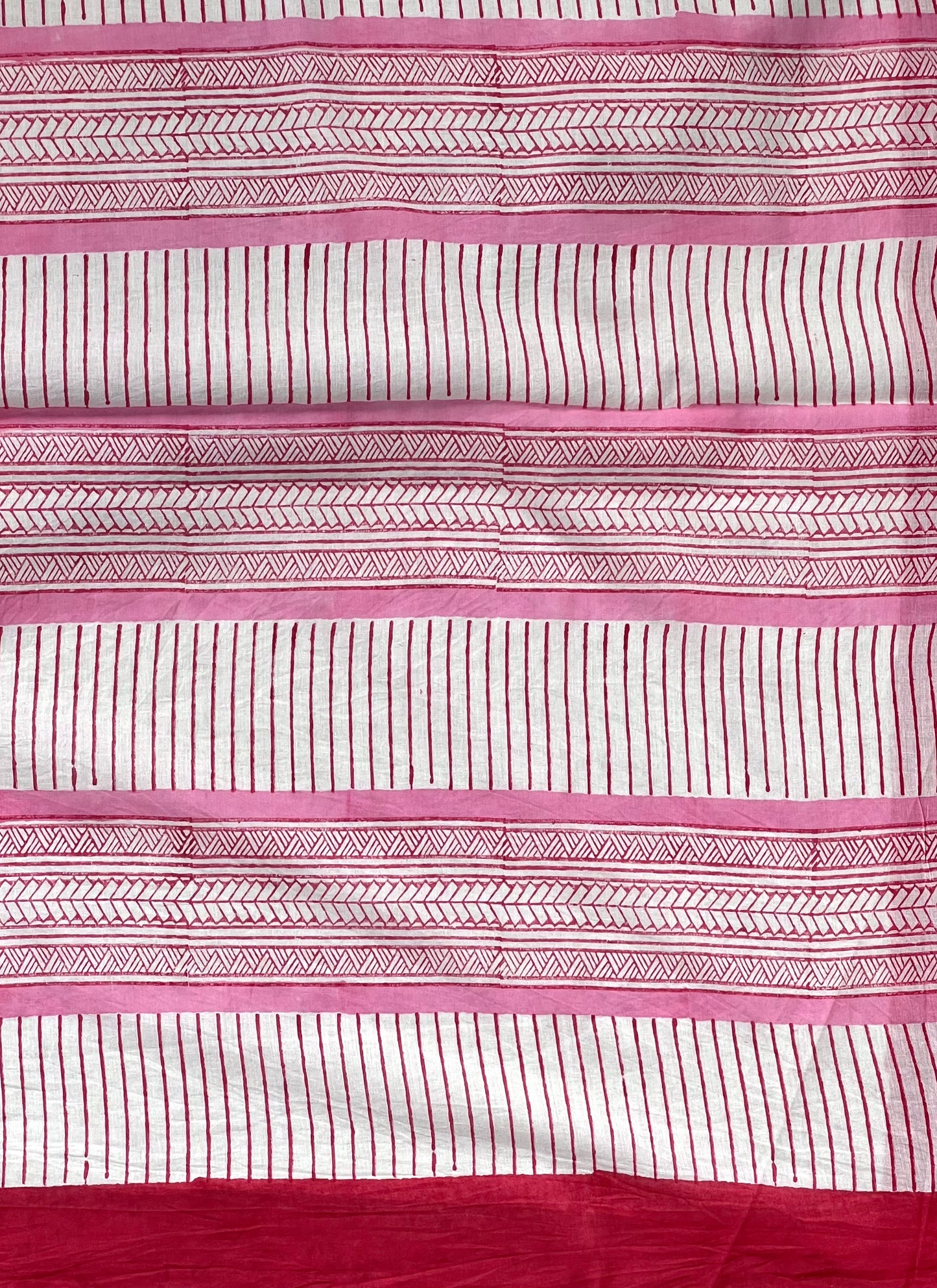 Pink Printed Cotton Saree 2