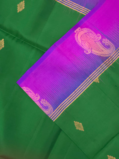 Green Pure Soft Silk Saree