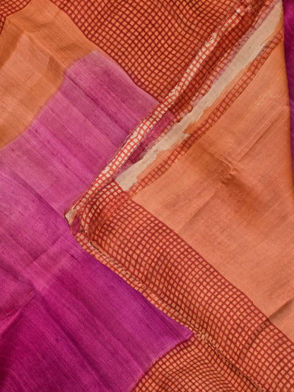 Multicolour Pure Silk Saree