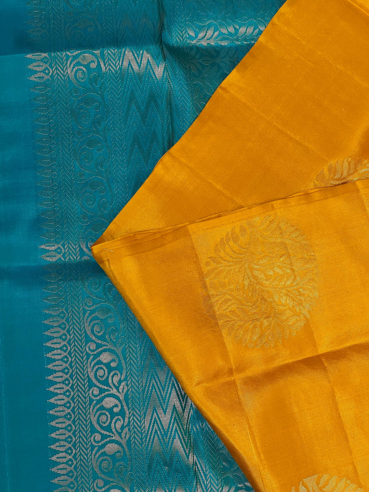 Yellow Pure Soft Silk Saree