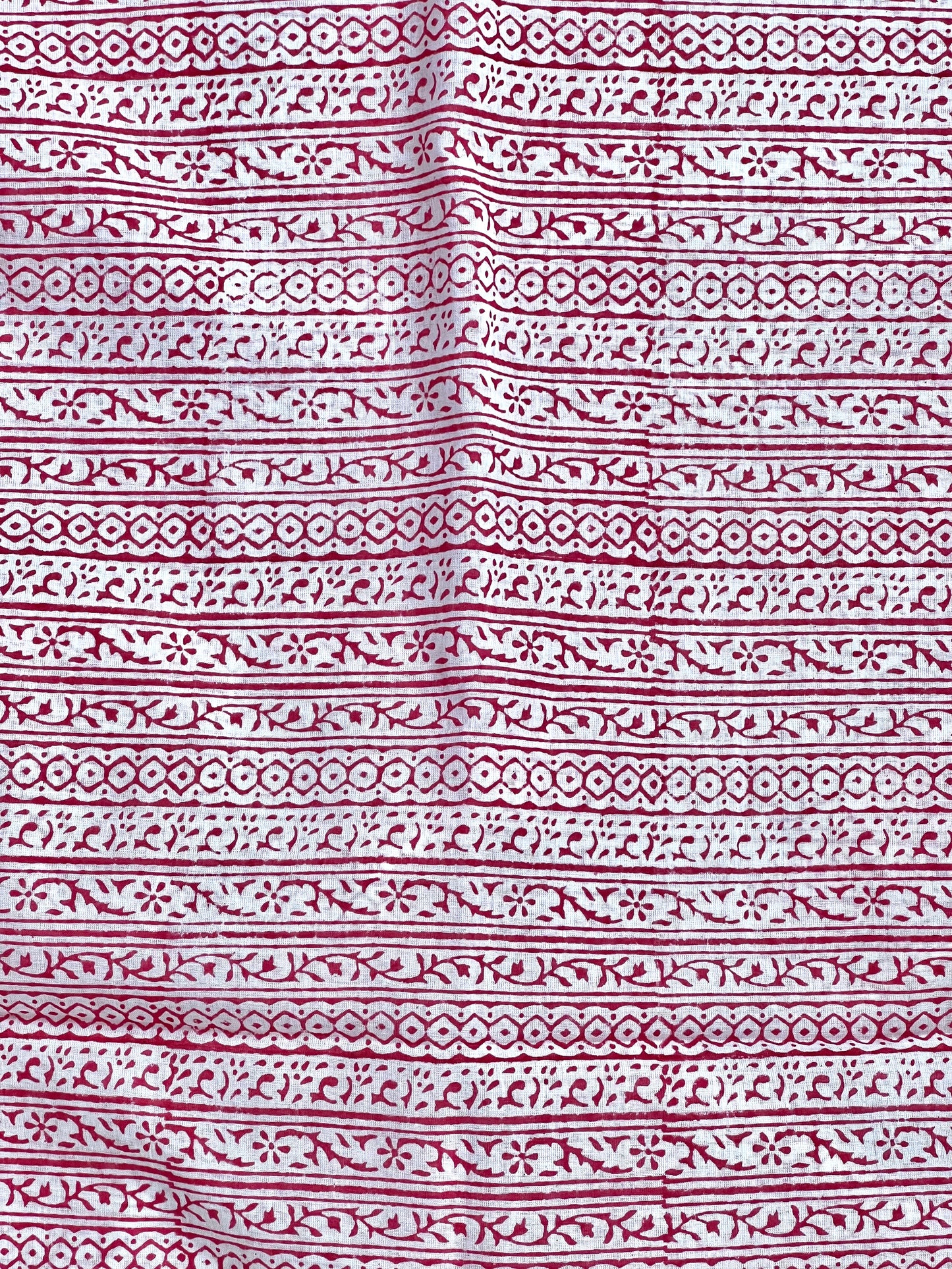 Pink Printed Cotton Saree