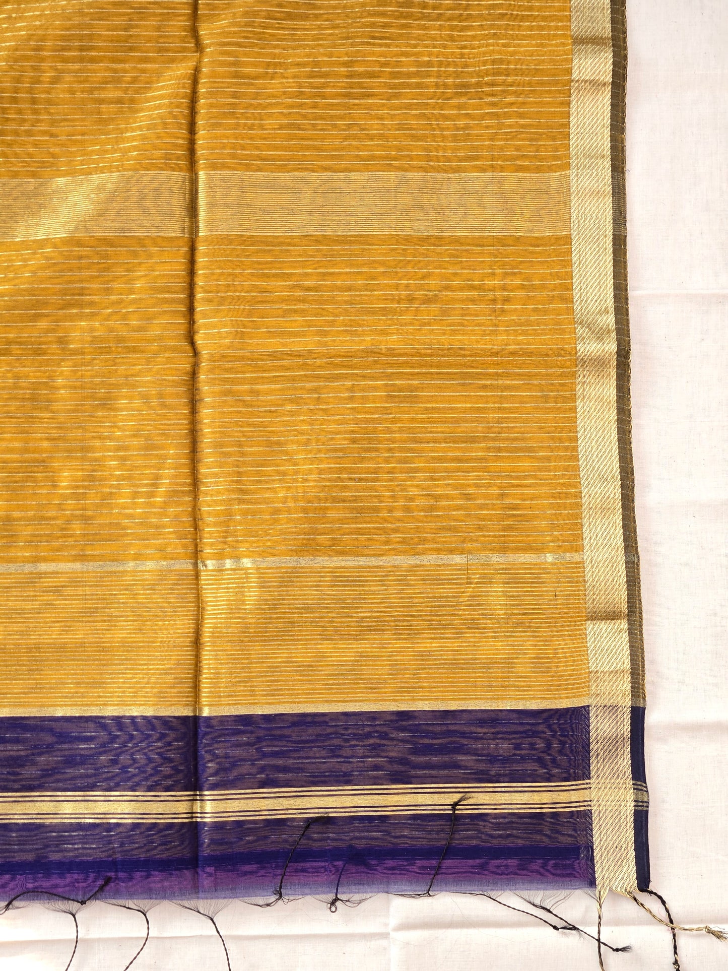 Blue Maheshwari Silk Cotton Saree