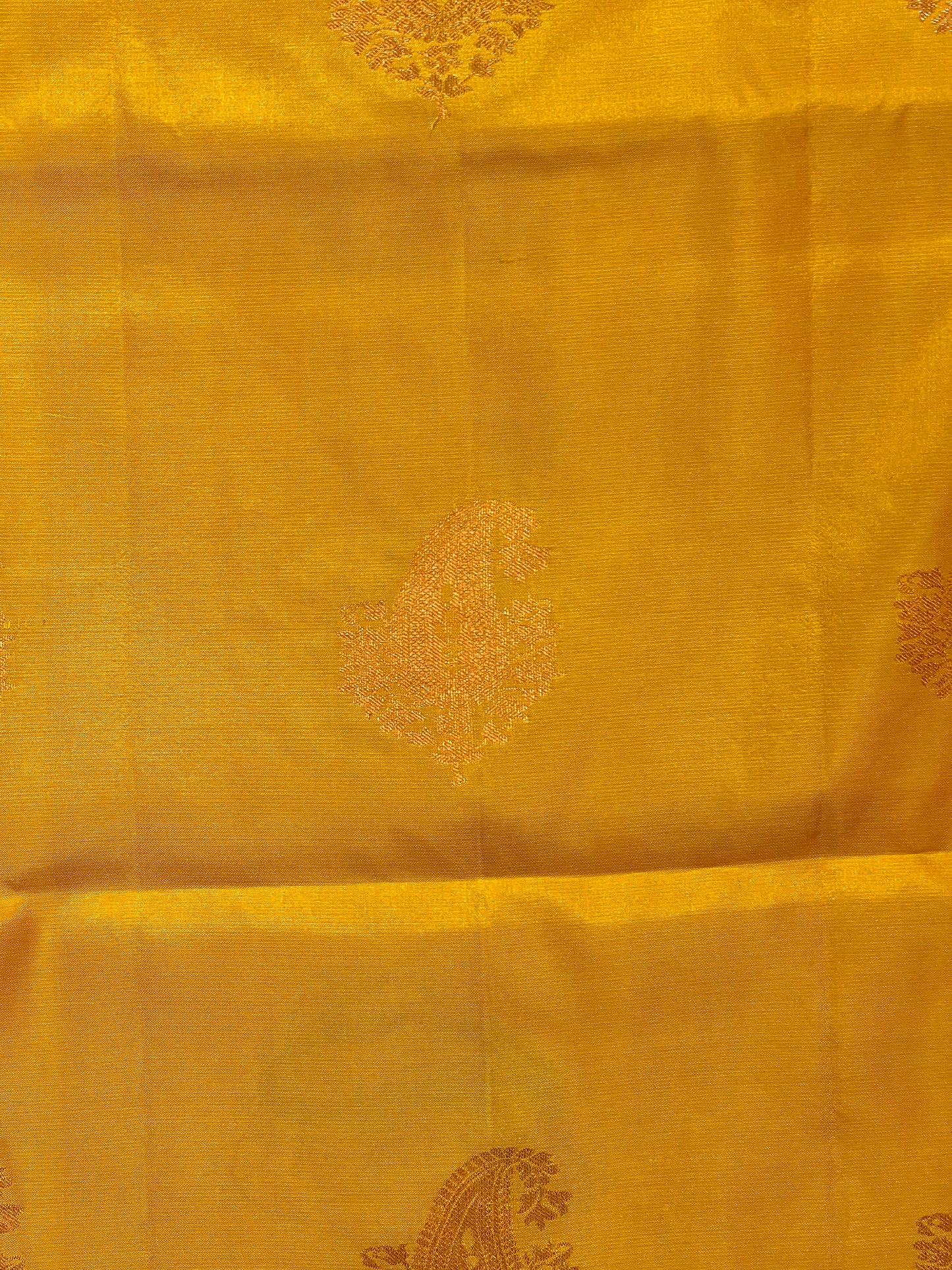 Yellow Pure Soft Silk Saree