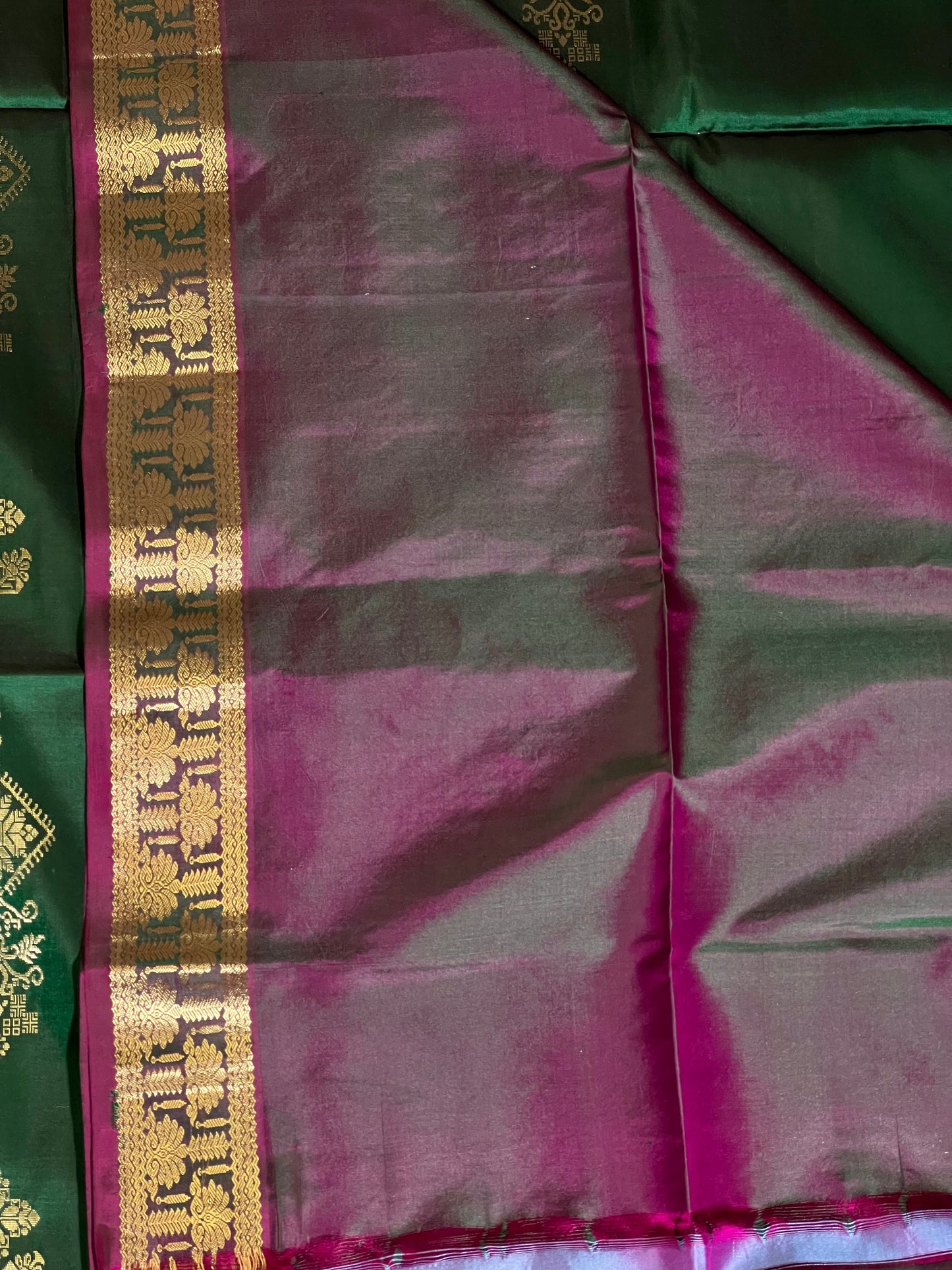 Green Pure Soft Silk Saree