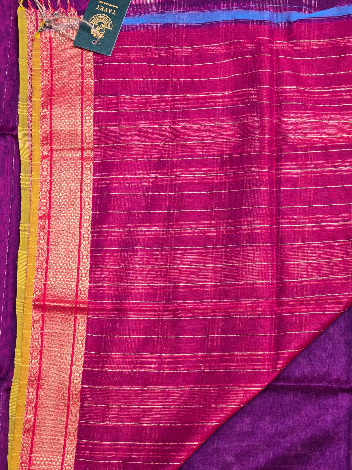 Purple Silk Cotton Saree