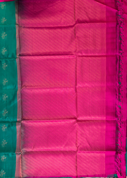 Green Pure Soft Silk Saree