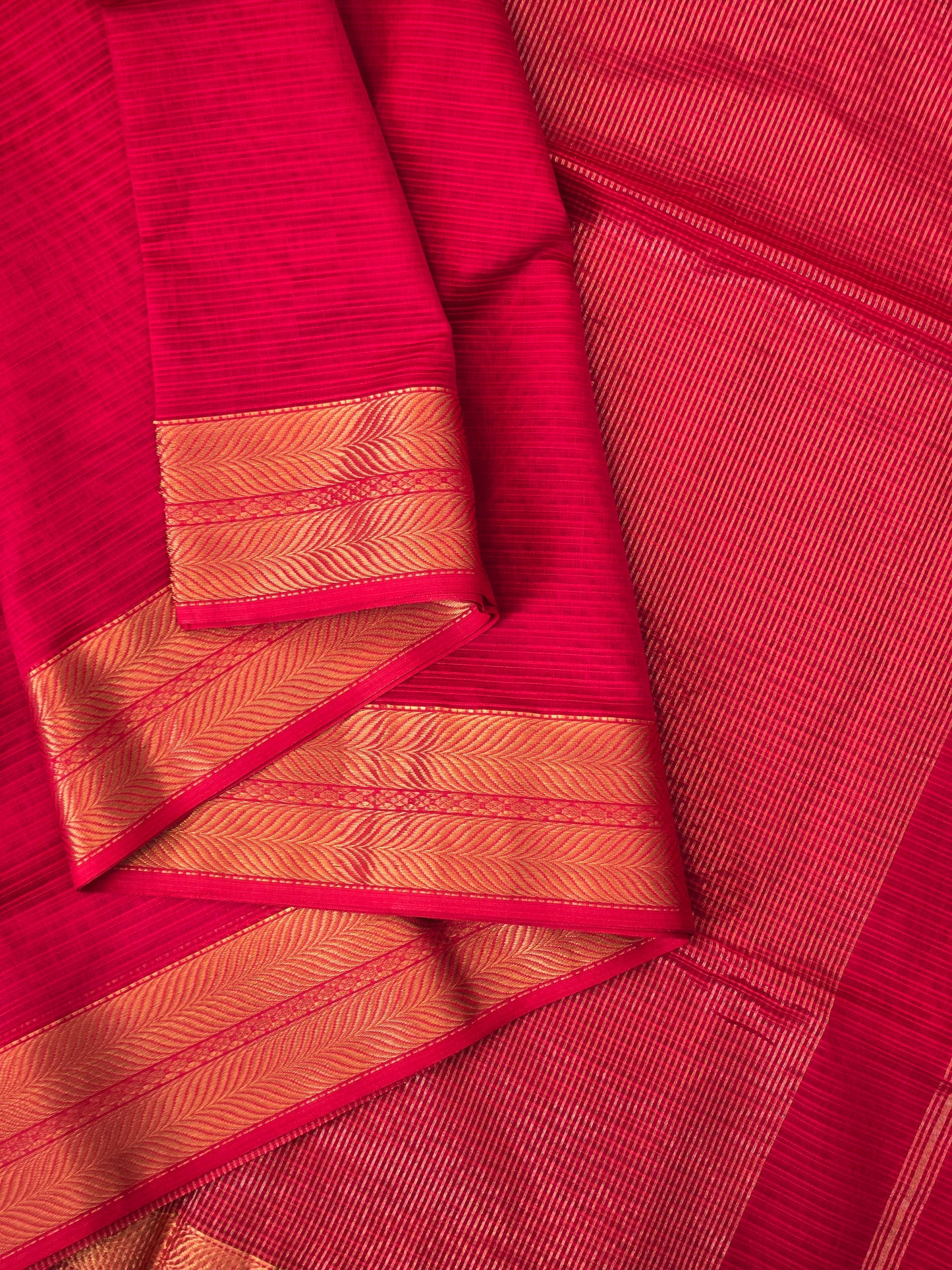 Pink Maheshwari Silk Cotton Saree