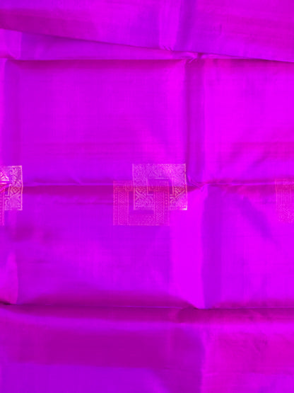 Purple Pure Soft Silk Saree