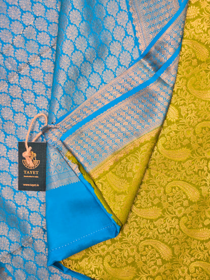 Green Mysore Crepe Silk Saree