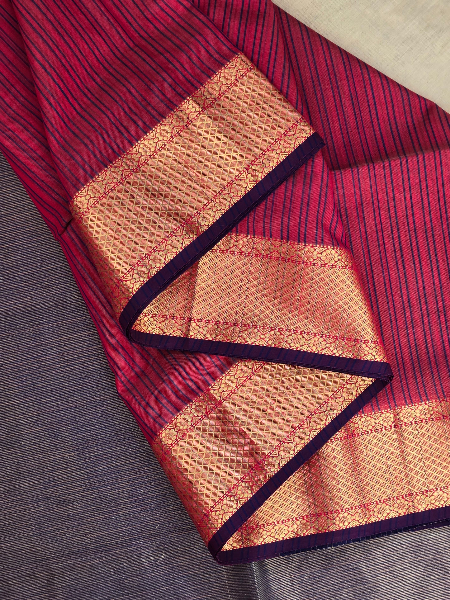 Pink Maheshwari Silk Cotton Saree