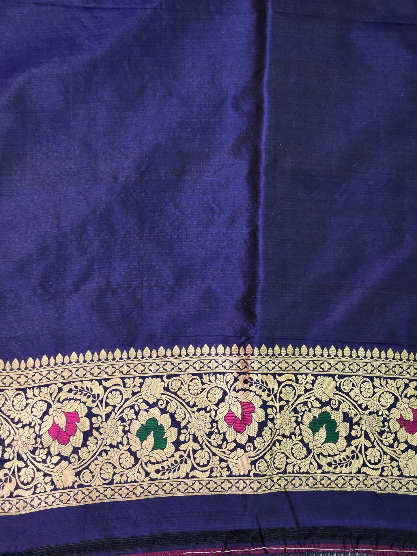 Blue Banarasi Handloom Silk Saree