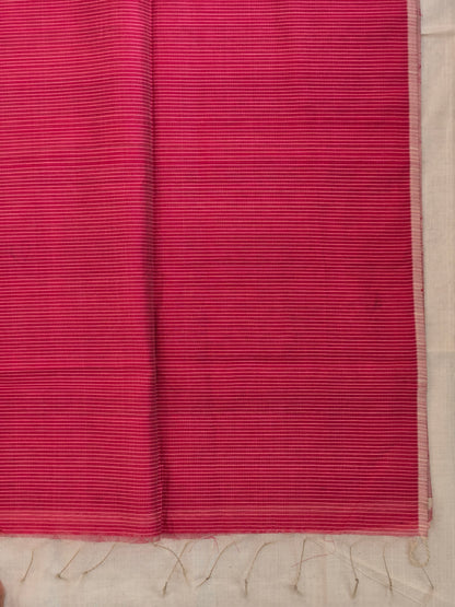 Pink Maheshwari Silk Cotton Saree