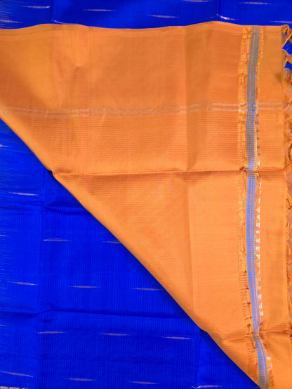 Blue Pure Soft Silk Saree