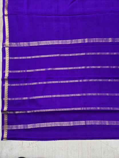 Purple Mysore Crepe Silk Saree