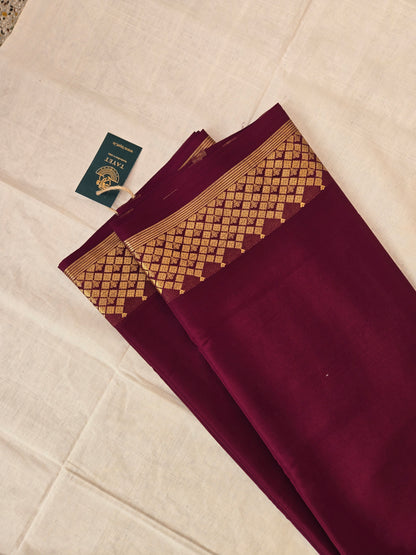 Magenta Mysore Crepe Silk Saree