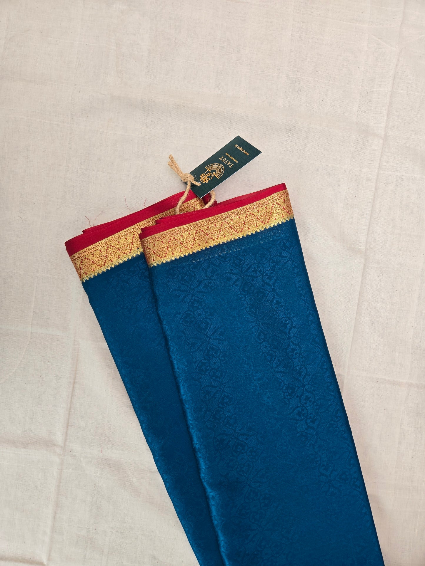 Blue Myosre Crepe Silk Saree