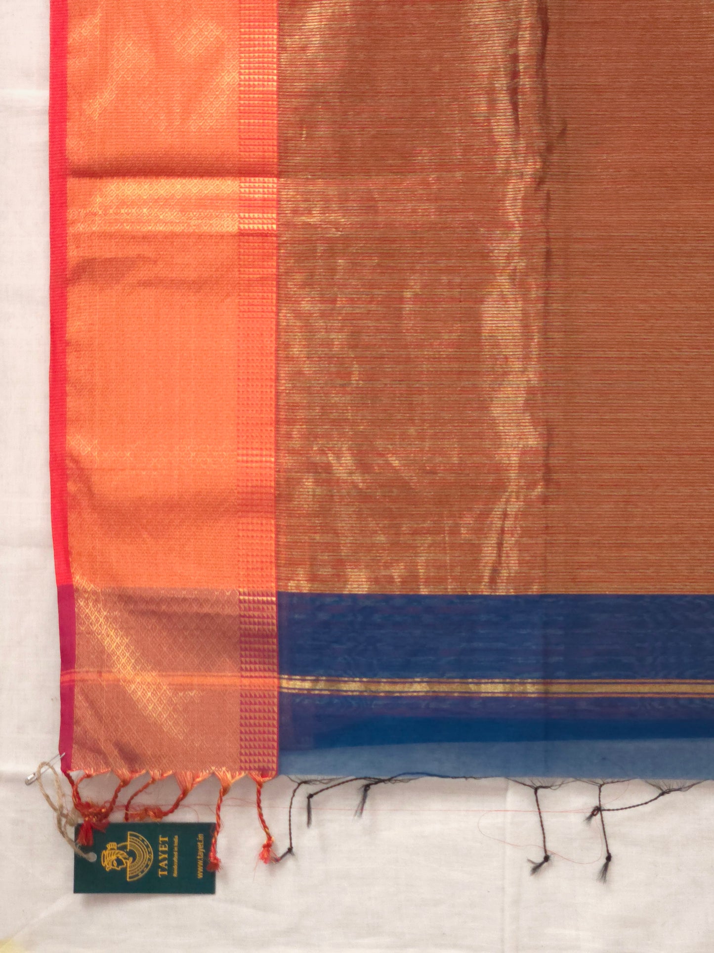 Blue Maheshwari Silk Cotton Saree