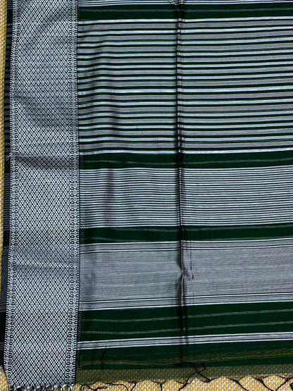 Green Silk Cotton Maaheshwari Saree