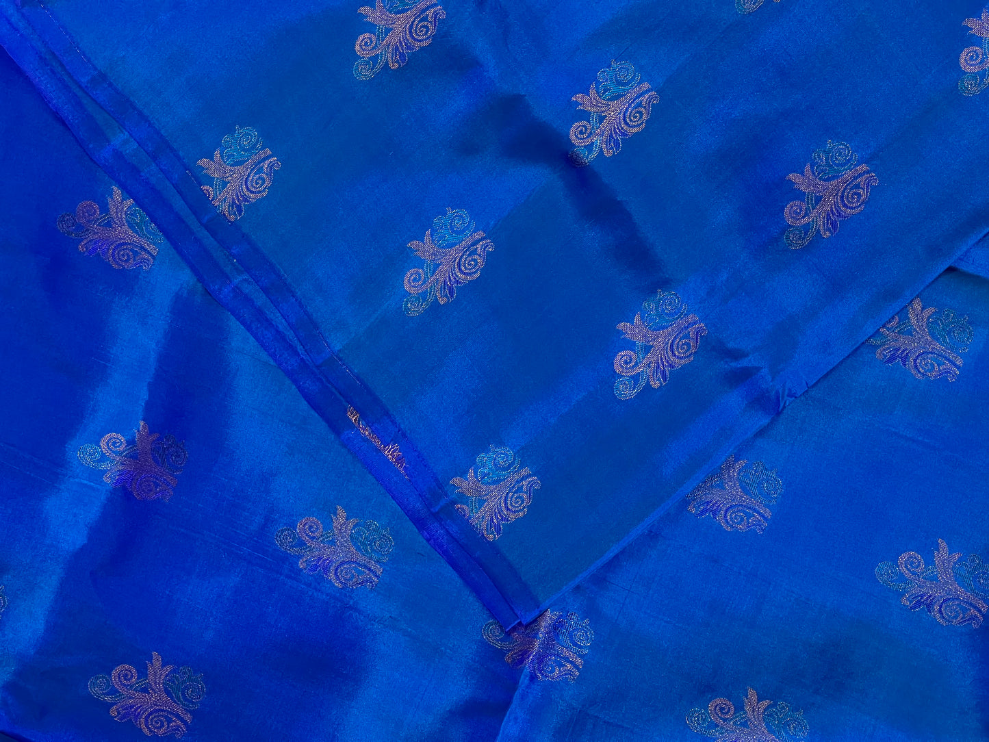 Blue Pure Soft Silk Saree