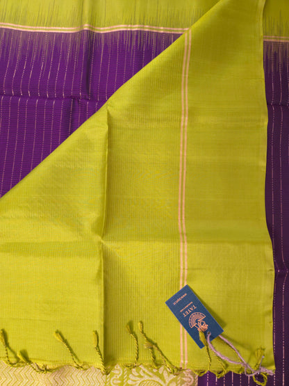 Purple Pure Soft Silk Saree