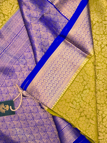 Green Mysore Crepe Silk saree