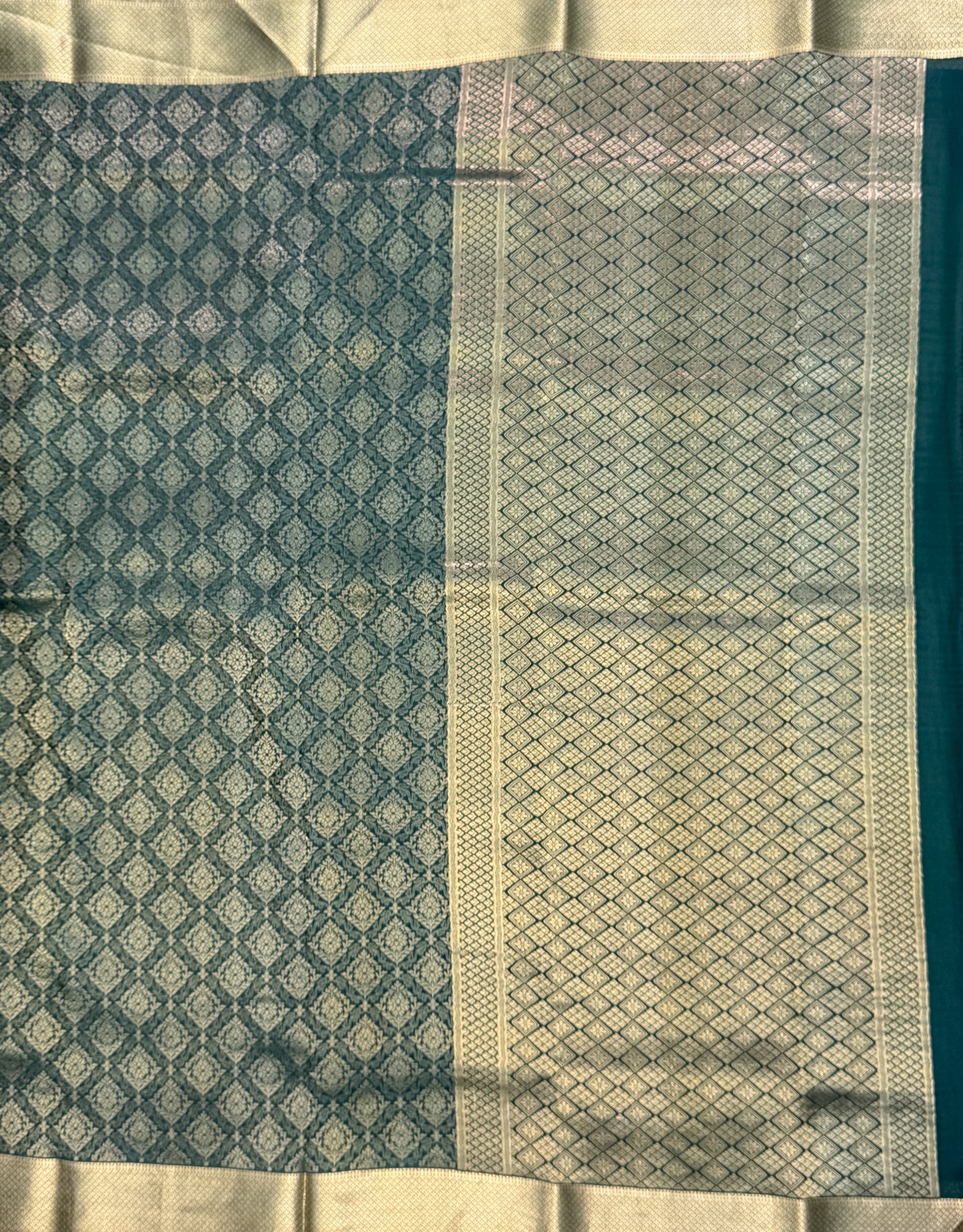 Green Mysore Crepe Silk Saree