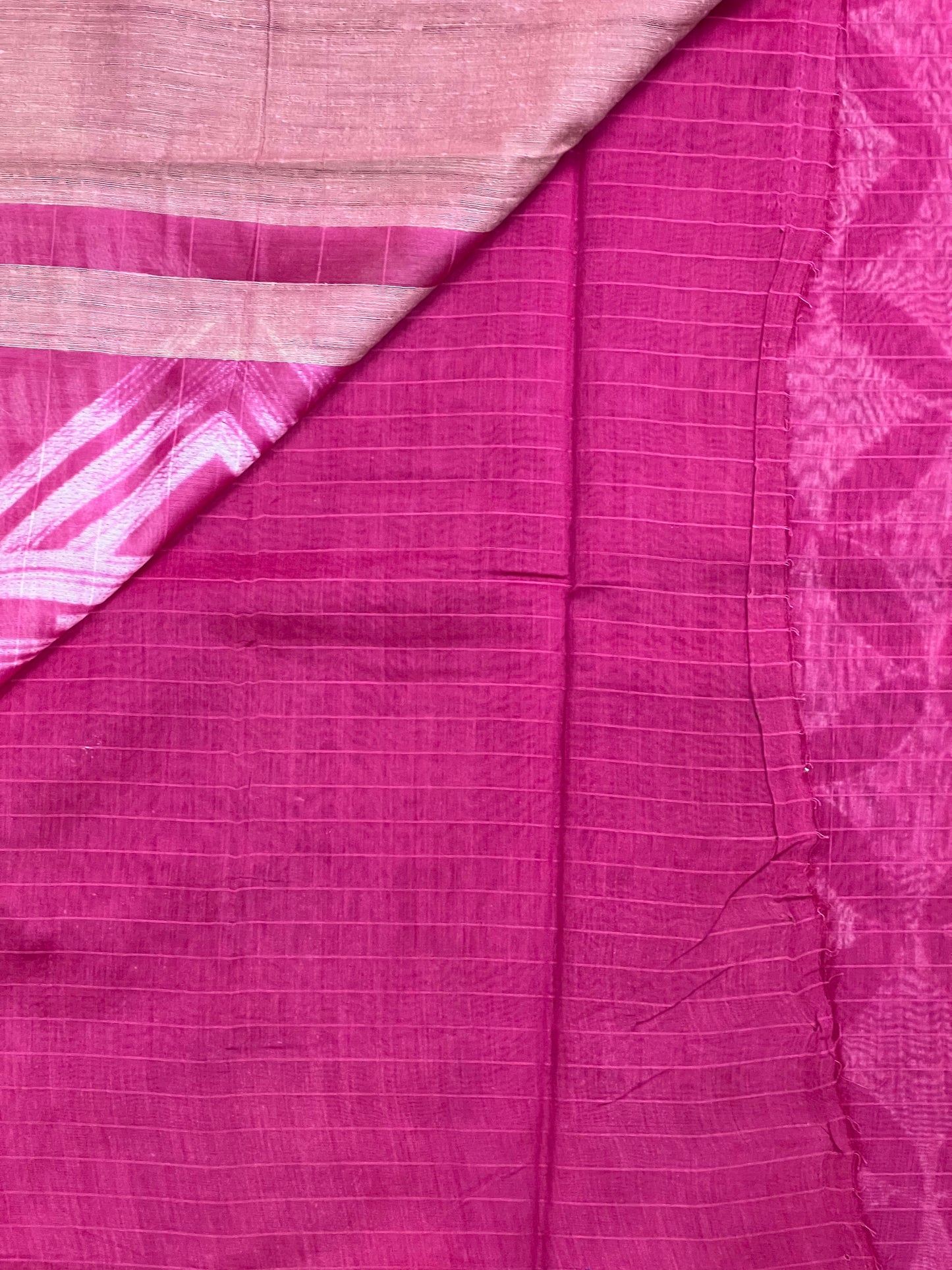 Pink Shibori Silk Cotton Saree