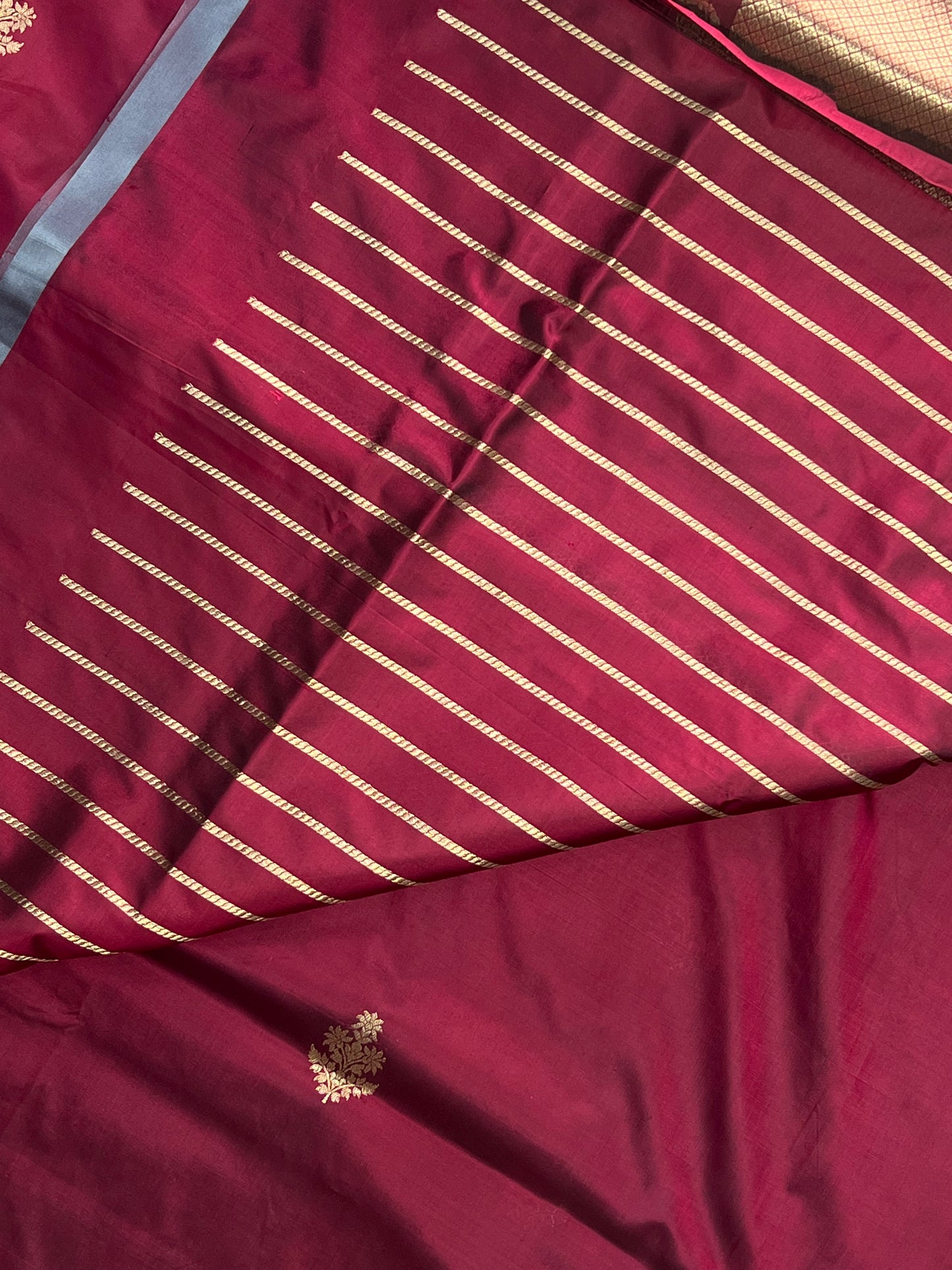 Pink Banarasi Katan Silk Saree