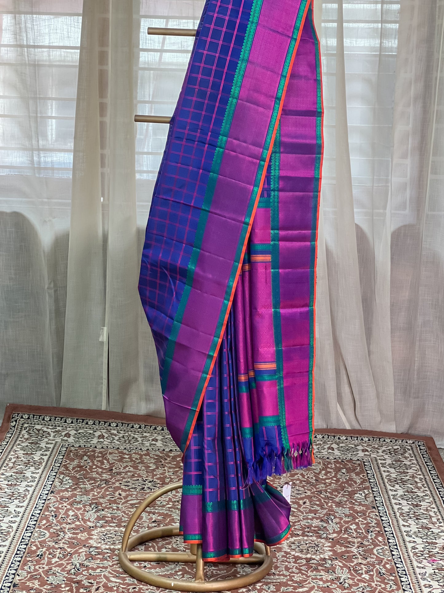 Blue kanjivaram Silk Saree