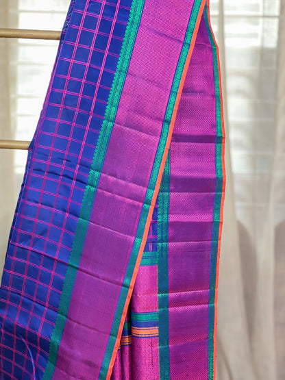 Blue kanjivaram Silk Saree