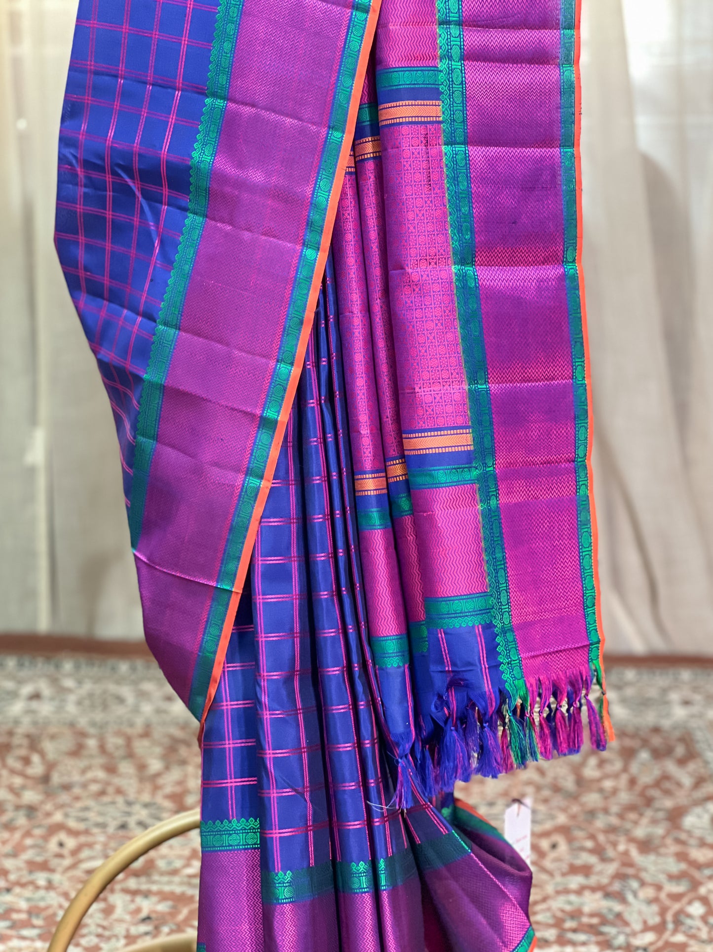 Blue kanjivaram Silk Saree