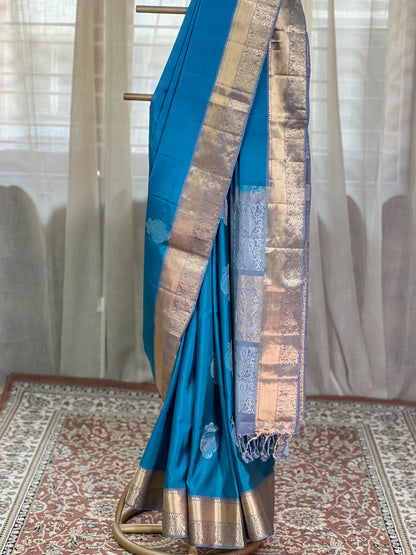 Blue Kanjivaram Silk Saree