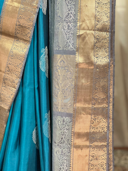 Blue Kanjivaram Silk Saree