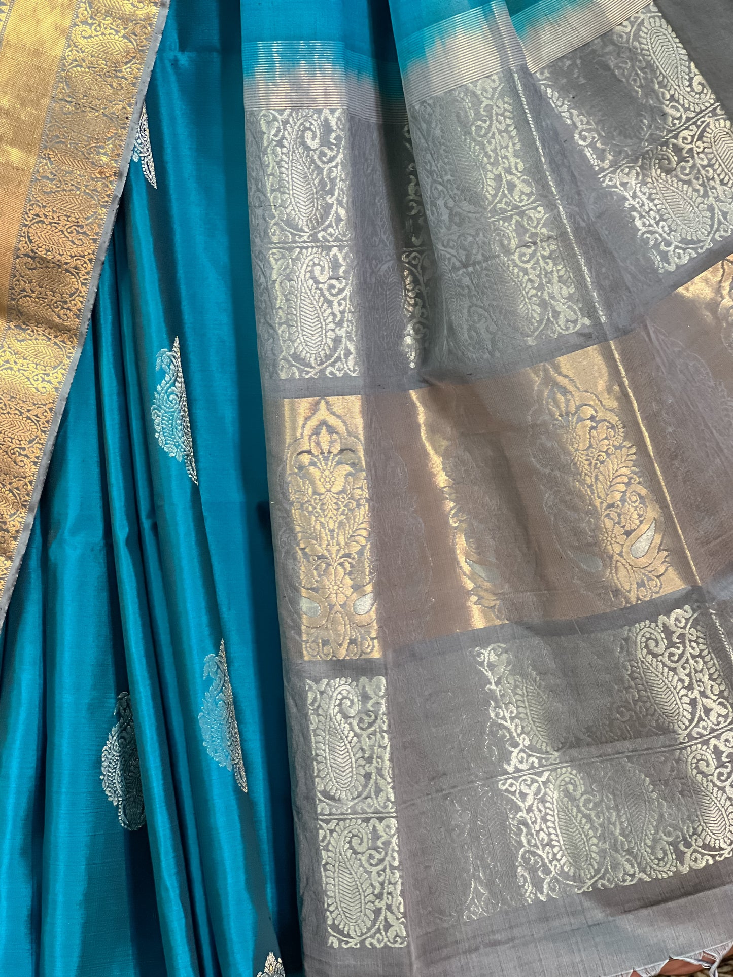 Blue Kanjivaram Silk Saree