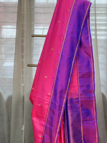 Pink Kanjivaram Silk Saree