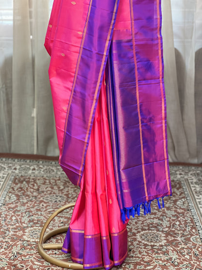 Pink Kanjivaram Silk Saree