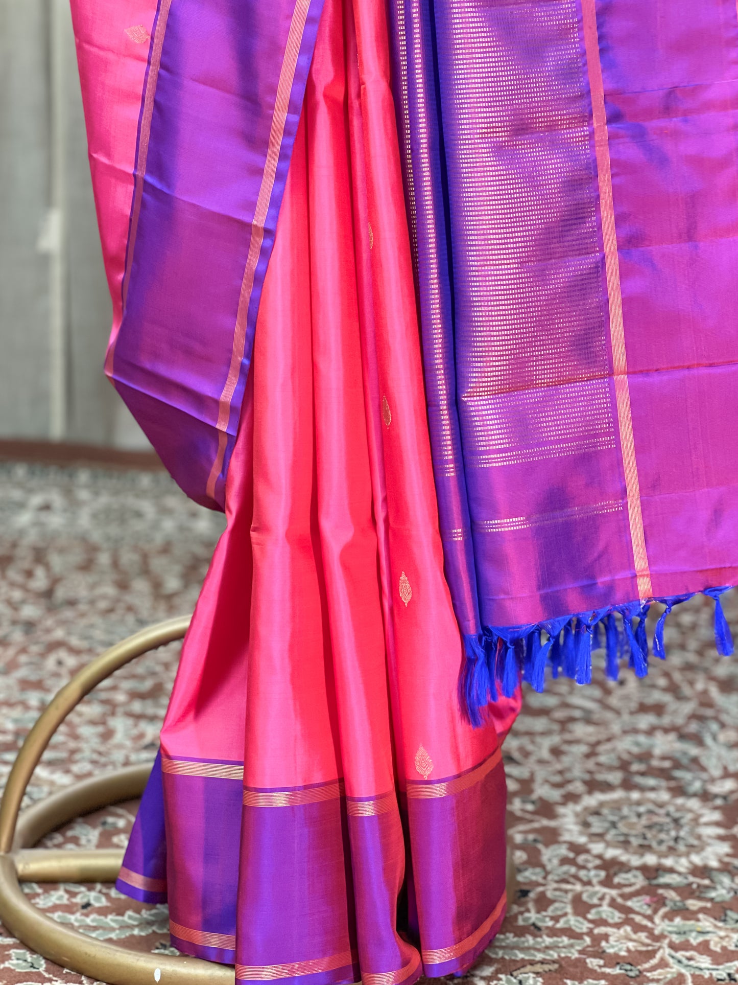 Pink Kanjivaram Silk Saree